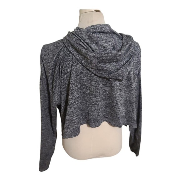 Athleta Women's Hooded Sweatshirt Pullover Active Athleisure Drawstring Gray - Picture 2 of 4